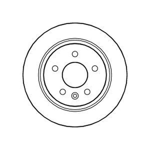 Abtex 2 x Solid Rear Brake Discs BD679S