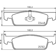 DON Front Brake Pad Set PCP1909