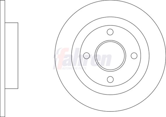 Fahren Brake Disc Set Solid