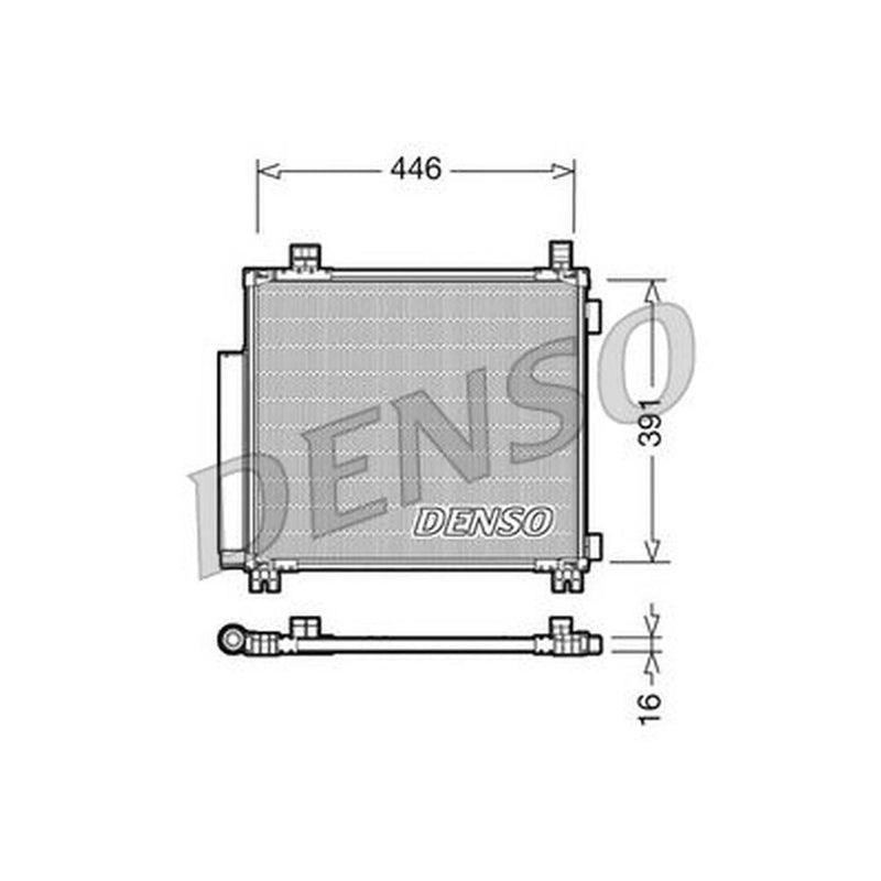 Denso Air Conditioning Condenser DCN50045