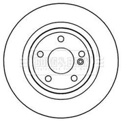 Borg & Beck 2 x Solid Rear Brake Discs BBD5326