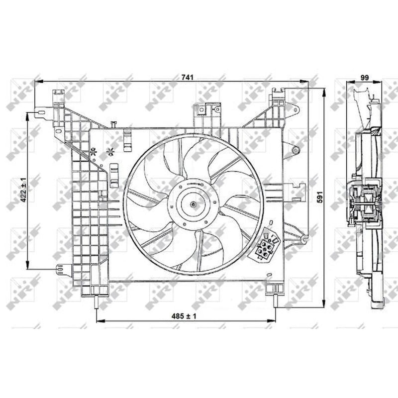 NRF Engine Cooling Fan 470023