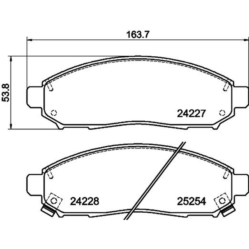 DON Front Brake Pad Set PCP1558