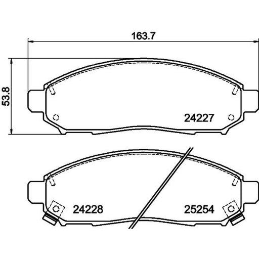 DON Front Brake Pad Set PCP1558