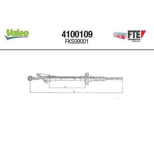 Valeo Clutch Control Cable Pull 4100109