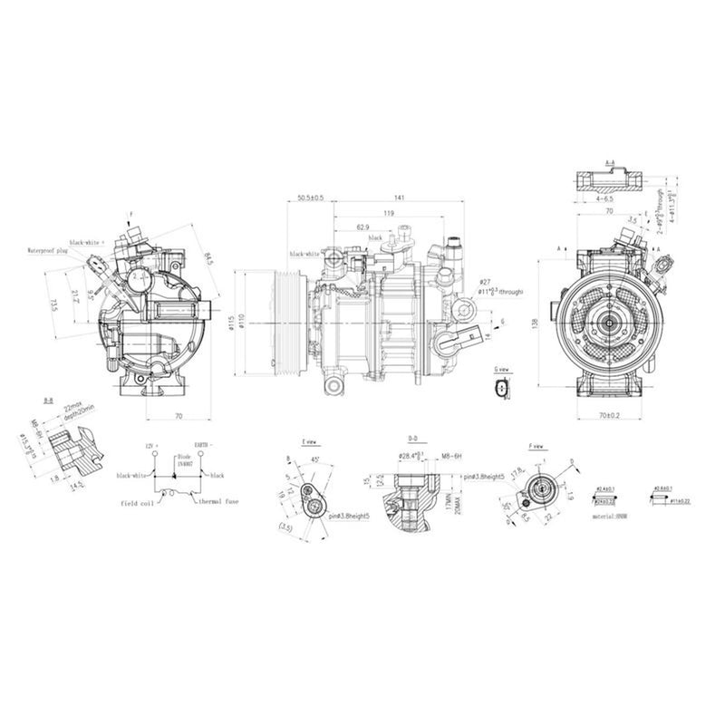 Hella Air Conditioning Compressor 8FK 366 200-481