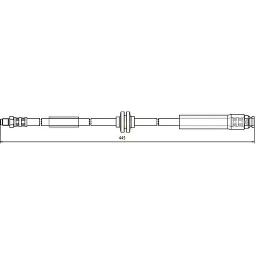 NAPA Brake Hydraulic Hose Line Rear NBH1075