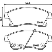 DON Front Brake Pad Set PCP1086