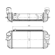 NRF Intercooler (Charge Air Cooler) 309066