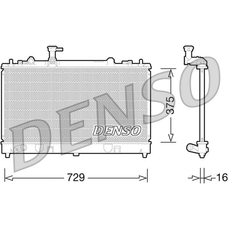 Denso Engine Radiator DRM44028