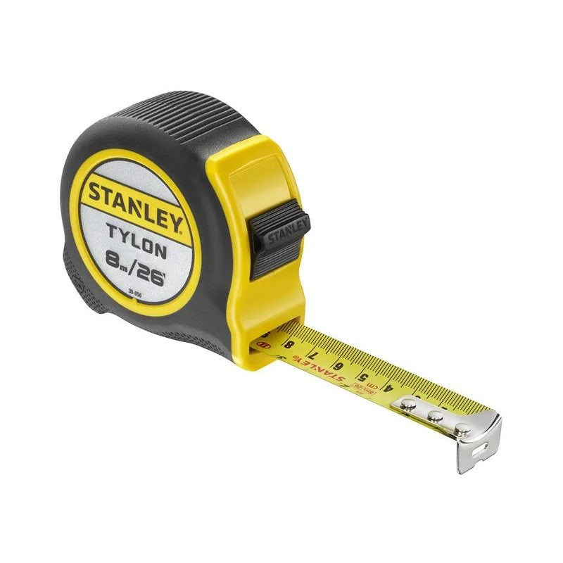 STANLEY® Hand Tools Tylon™ Pocket Tape 8m/26ft (Width 25mm) Carded - 0-30-656