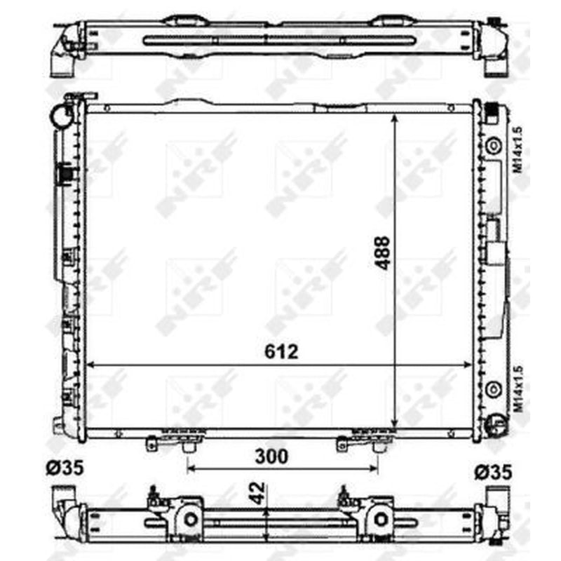 NRF Engine Radiator 53786