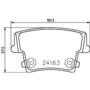 Mintex Rear Brake Pad Set MDB2695