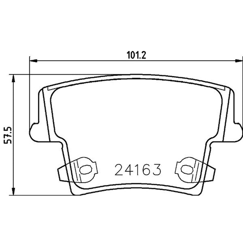 Mintex Rear Brake Pad Set MDB2695