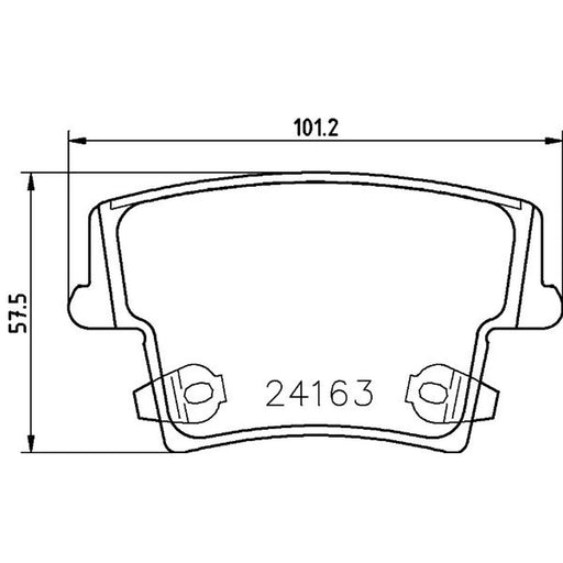 Mintex Rear Brake Pad Set MDB2695