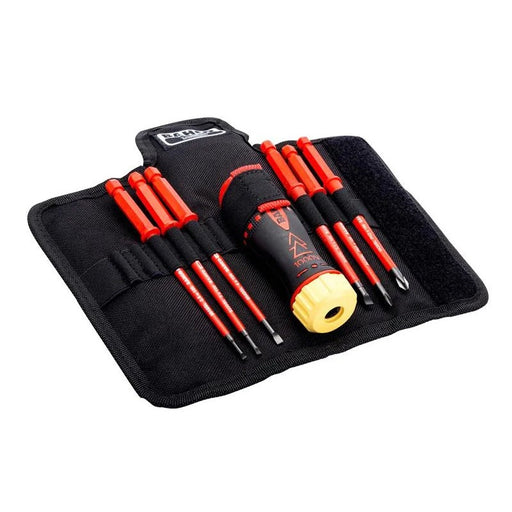 Bahco Insulated Ratcheting Screwdriver Set, 6 Piece - 808061