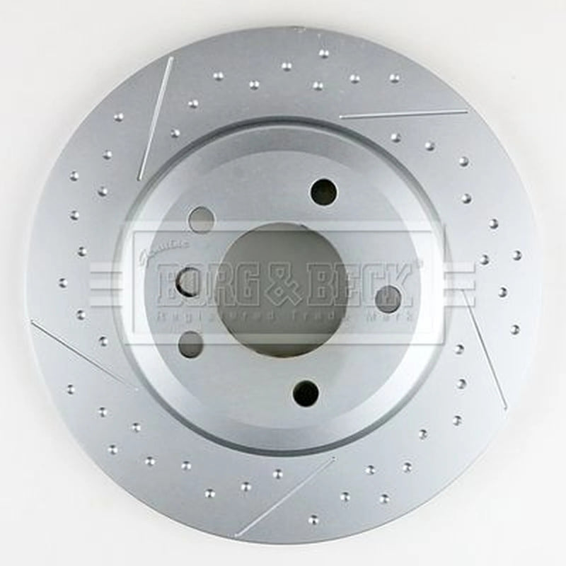 Borg & Beck 2 x Slotted/Perforated Rear Brake Discs BBD6276S