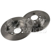 Key Parts 2 x Solid Rear Brake Discs KBD4257