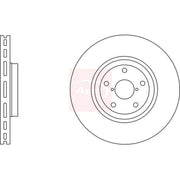 Apec 2 x Vented Front Brake Discs DSK2750