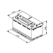 Bosch Batteries Battery 12V 70Ah 760A 0 092 S4E 081