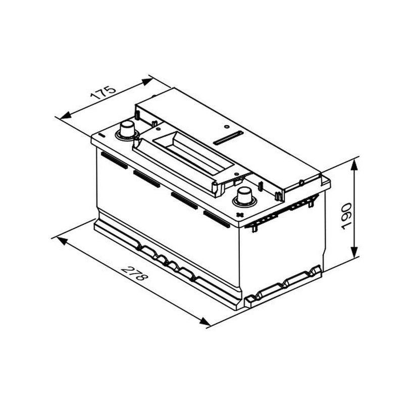 Bosch Batteries Battery 12V 70Ah 760A 0 092 S4E 081