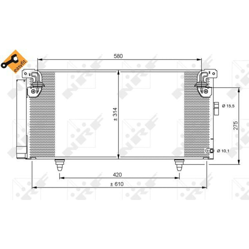 NRF Air Conditioning Condenser 35868