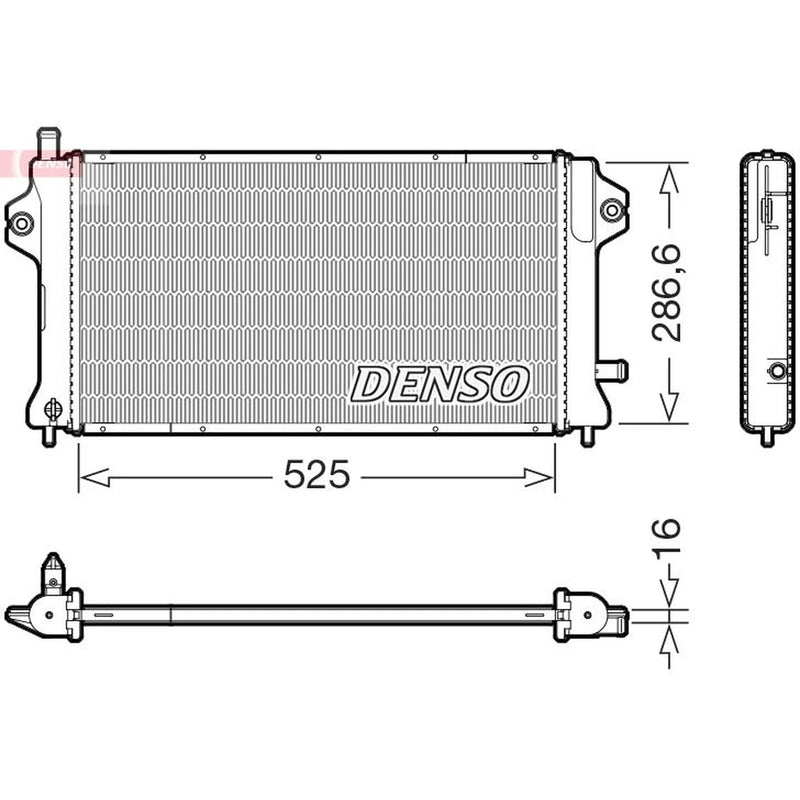 Denso Engine Radiator DRM46077