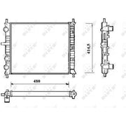 NRF Engine Radiator 58191