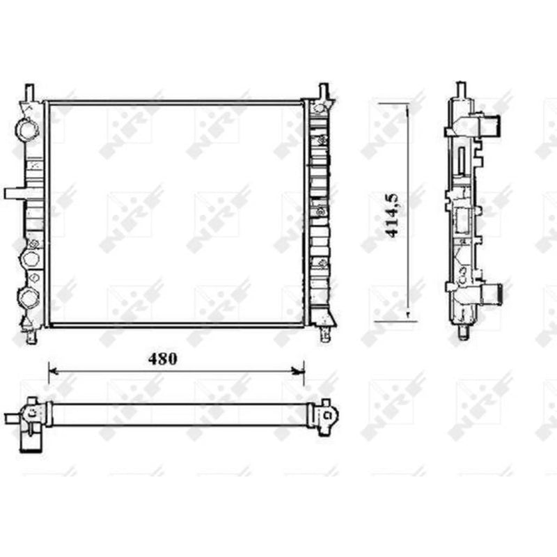 NRF Engine Radiator 58191