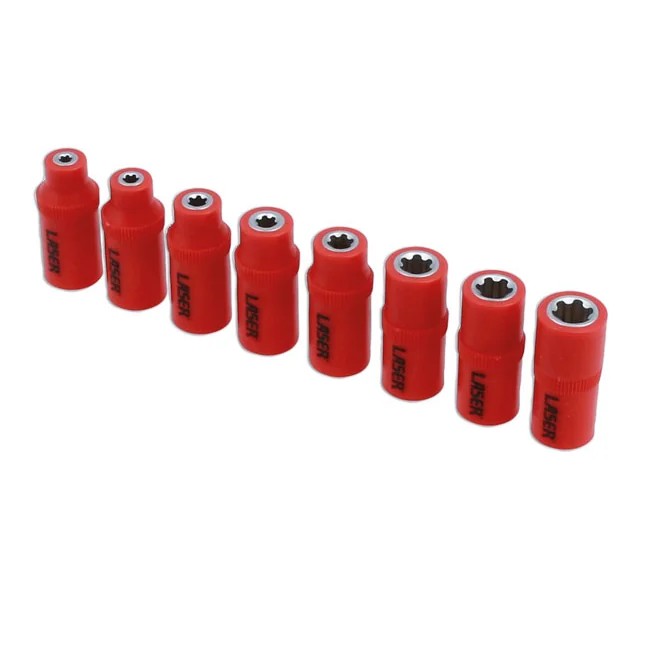 Laser Tools Insulated Torx Plus® Socket Set 1/4"D 8pc - PL