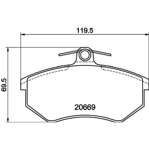 Mintex Front Brake Pad Set MDB1190