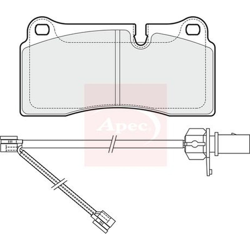 Apec Rear Brake Pad Set PAD1996