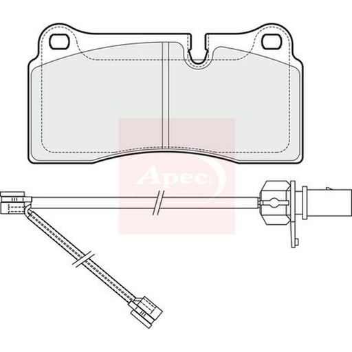 Apec Rear Brake Pad Set PAD1996