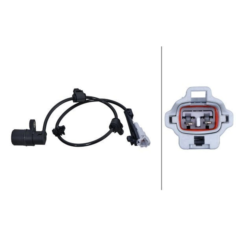 Hella ABS Wheel Speed Sensor Rear Left 6PU 230 048-981