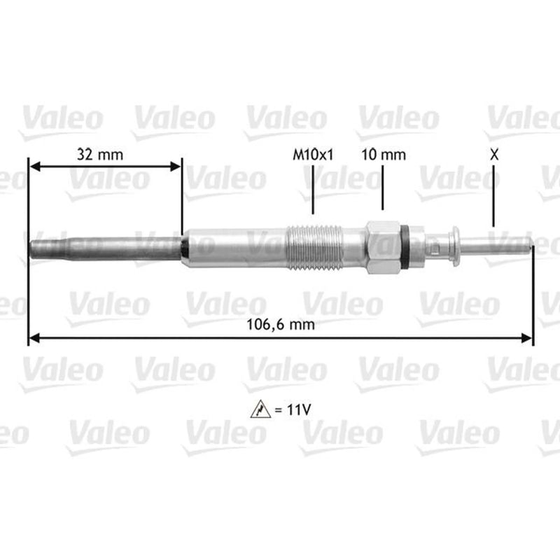 Valeo Diesel Engine Glow Plug 345132