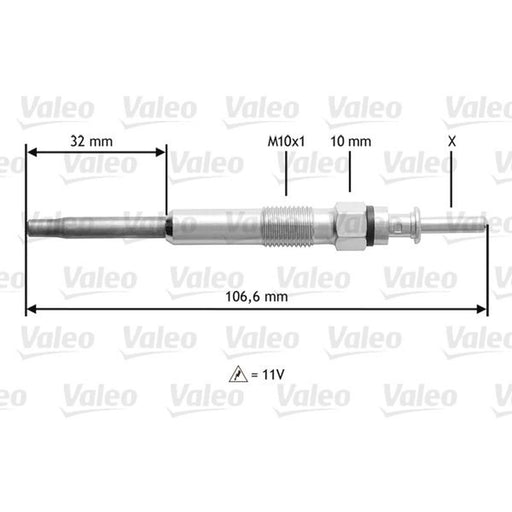 Valeo Diesel Engine Glow Plug 345132