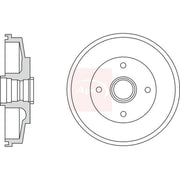 Apec Brake Drum Assembly Rear DRM9949