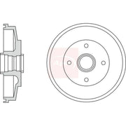 Apec Brake Drum Assembly Rear DRM9949