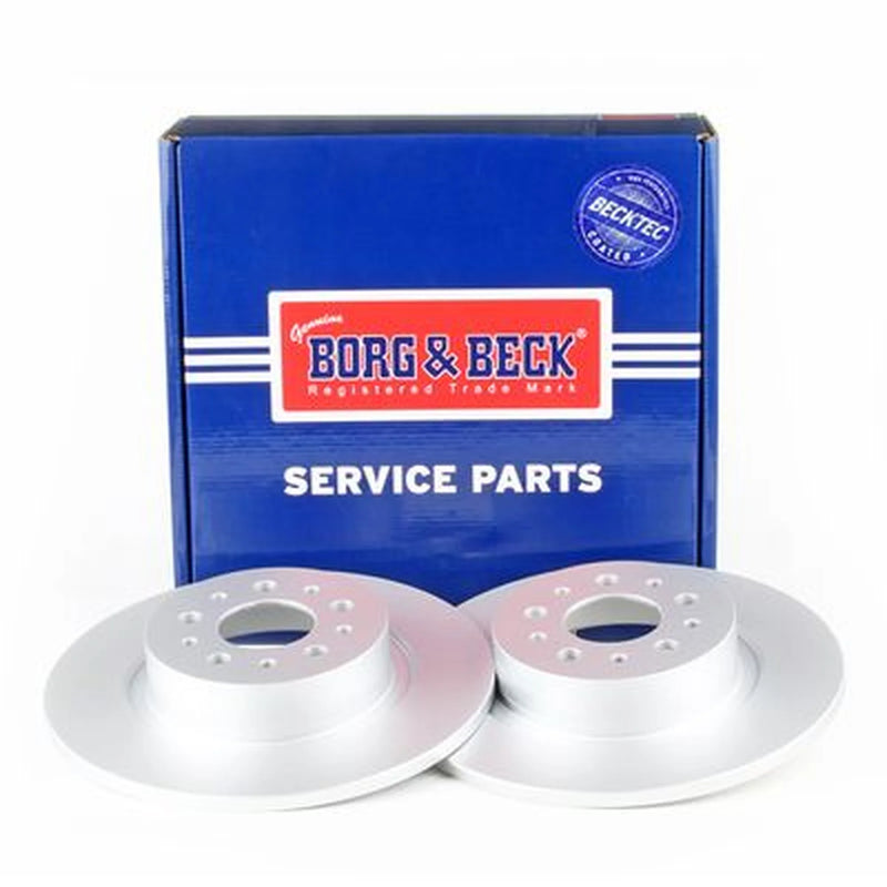 Borg & Beck 2 x Solid Rear Brake Discs BBD4359