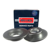Borg & Beck 2 x Solid Rear Brake Discs BBD5064