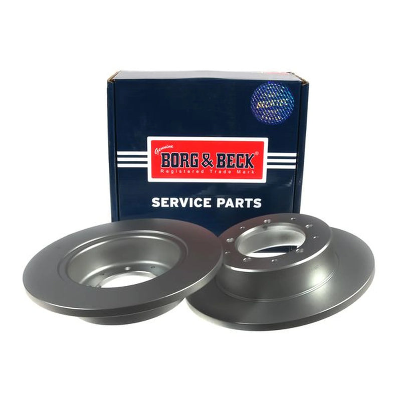 Borg & Beck 2 x Solid Rear Brake Discs BBD5064