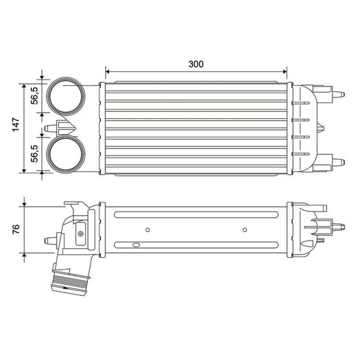 Valeo Intercooler (Charge Air Cooler) 881600