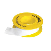Faithfull P.T.F.E Gas Tape 12mm x 5m White (Pack 10) - FAITAPEPTGAS