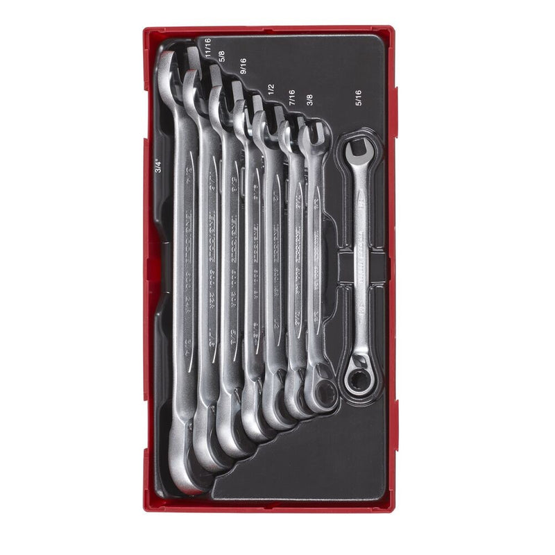 Teng Tools Ratcheting Spanner Set TT1 8 Pieces