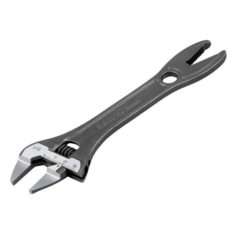 Bahco 31-T Thin Jaw Adjustable Spanner with Serrated Pipe Jaws - 31-T
