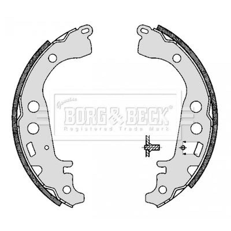 Borg & Beck Brake Shoe Set Axle Kit BBS6294