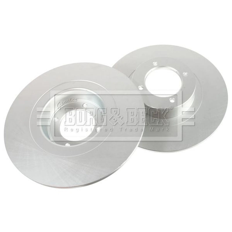 Borg & Beck 2 x Solid Front Brake Discs BBD6366