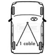Borg & Beck Handbrake Cable Left Rear BKB2917