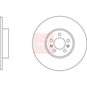 Apec 2 x Solid Rear Brake Discs DSK3259