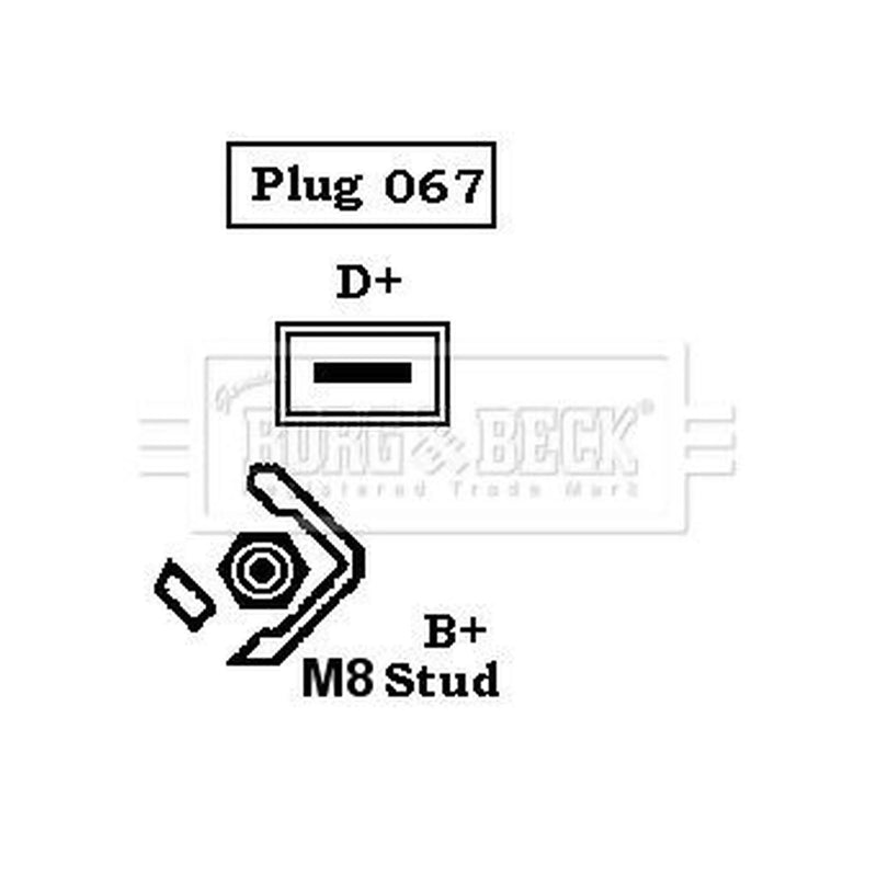 Borg & Beck Car Alternator 12V BBA2205